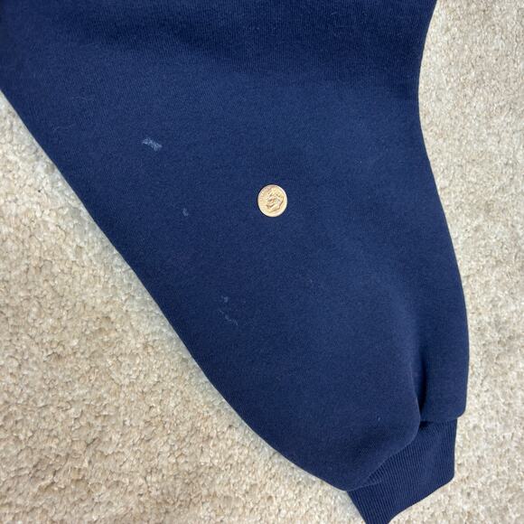 Vintage 90s Georgetown Hoyas Crest Cropped Sweatshirt Large Made in USA - Picture 10 of 11